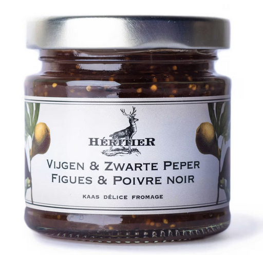 [H373] HERITIER KAAS&FRUIT: VIJGEN / ZWARTE PEPER 6X130GR