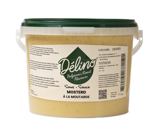 [0686-DE] DELINO MOSTERD SAUS 3KG