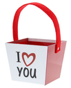 #VERP - VIERKANT BAKJE MET OOR “I LOVE YOU” 6 STUKS
