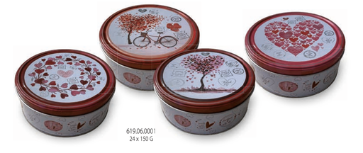 [619.06.0001] HAMLET BLIK LOVE THEMA COOKIES 24 X 150GR