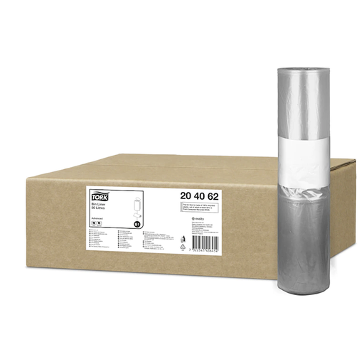 [ESS/204062] TORK AFVALZAK TRANSPARANT 50 LITER B1X25 (204062) (10)