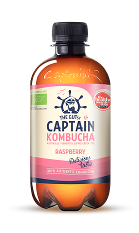 [CK-400RA-NL] THE GUTSY CAPTAIN KOMBUCHA FRAMBOOS 12 X 400 ML