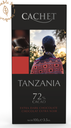 CACHET TABLET 72 % PUUR TANZANIA 12 X 100 GR