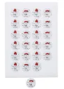 #VERP - STICKERS ROND 4 CM " WIE ZOET IS " 24 ST/ BLZ