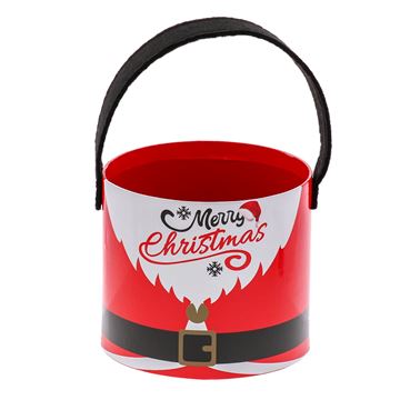 [XMA43719] #VERP - SANTA BELLY MERRY CHRISTMAS BAKJE ROND 4ST