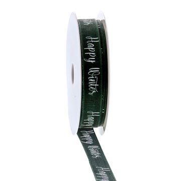 [LIN739453140] #VERP - LINT HAPPY WINTER GROEN 15MM