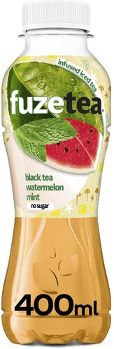[641179] FUZE TEA BLACK TEA WATERMELON MINT NO SUGAR PET 6 X 4 X 40 CL