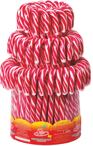 [ROKS805RW] ROKS CANDY CANE ROOD/WIT 28 GR X 50ST