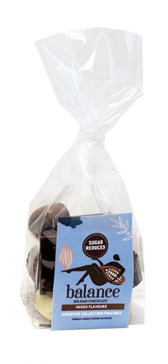 [EP0100] BALANCE ZAKJES PRALINES ASS. (ZONDER TOEGEVOEGDE SUIKERS) 12 X 115GR