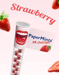[026/007743] PAPERMINTS COOLCAPS STRAWBERRY TUBES 32 ST