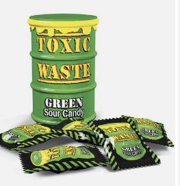 [115447] TOXIC WASTE DRUM GREEN SOUR 12 ST 