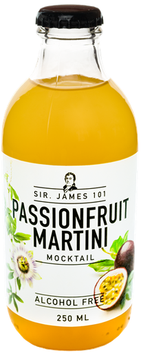 [074/008285] SIR JAMES 101 PASSIONFRUIT MARTINI ALCOHOL FREE 12X25CL