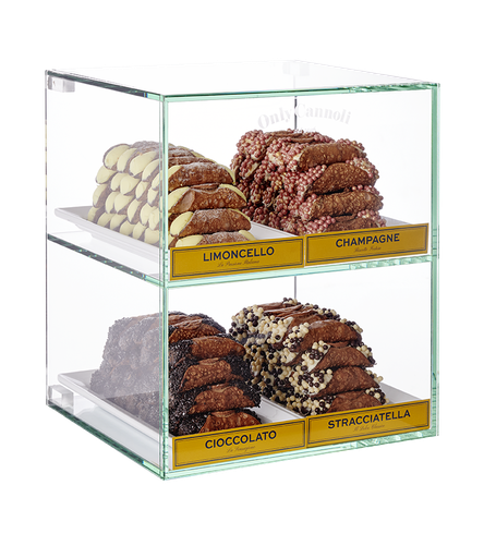 [MEZ04] ONLY CANNOLI MEZZO DISPLAY ( B34,5 X D27,5 X H38,5CM) + DOOS MET TOEBEHOREN