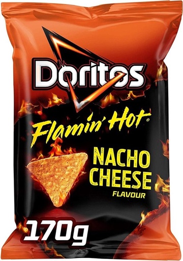 [34004160] DORITOS FLAMIN HOT NACHO'S 9 X 170 GR