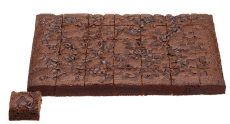 [MDV3581] PLAATCAKE BROWNIE MET CHUNCK 2X35ST <*_*>