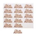 #VERP - STICKERS BLINKEND HELLO AUTUMN TEKST 15ST OP BLAD