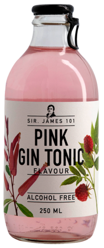 [074/008805] SIR JAMES 101 PINK GIN & TONIC ALCOHOL FREE 12X25CL