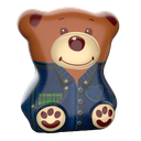 MAGNAT SWEET TEDDY BEAR (SPAARPOT) WITH JELLY CANDIES IN CHOCOLATE 140 GR X 6 ST