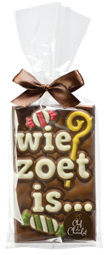 [MDV7340] M-DELICIOUS CHOCOLADE TABLET 'WIE ZOET IS' 8X150GR