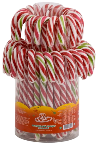 [ROKS805RWG] ROKS CANDY CANE ROOD/WIT/ GROEN 28 GR X 50ST