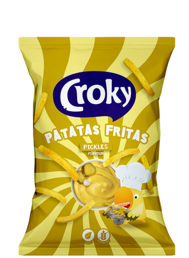 [046392] CROKY PATATAS FRITAS PICKELS 12X100GR