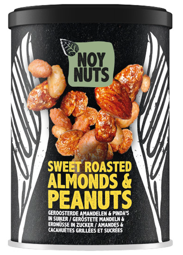 [255/009138] NOY NUTS SWEET ROASTED ALMONDS & PEANUTS (CAN) 6X135GR