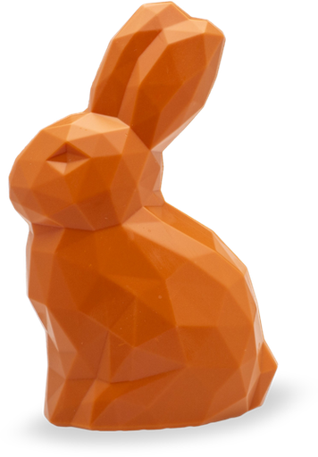 [2120103] DE CHOCOLATERIE DIAMOND RABBIT ORANGE 7 STUKS 