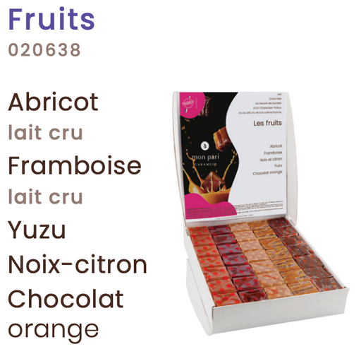 [MPG/020638] MON PARI CARAMELS  FRUITS ASS. 105 PCS
