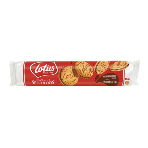 [16315] LOTUS SPECULOOS GEVULD MET MELK CHOCOLADE 9 X 150GR