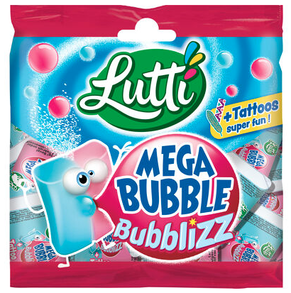 [028/009469] LUTTI MEGA BUBBLE BUBBLIZZ 20X85GR