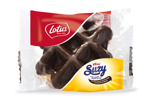 [16402] LOTUS MINI SUZY WAFEL MET BELGISCHE CHOCOLADE 48 X 1ST