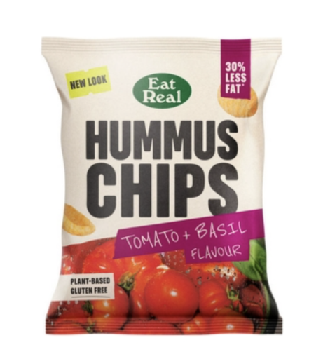 [ER-202091] EAT REAL TOMATO & BASIL HUMMUS CHIPS 18 X 45 GR