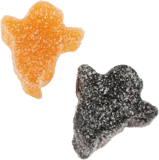 [2.200.101] MALLOWS JELLY SPOOKJES (ORANJE - ZWART) 2KG