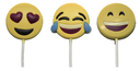 THE CHOCOLATE CHOCOLADE LOLLY'S EMOJI 30 STUKS