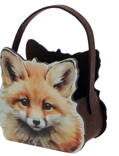 [HER95669] #VERP - PANIER AVEC OREILLE RENARD - 6 PCS
