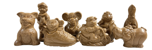 [LINS004] DELICE SINTERKLAAS HOLGOED ASS DONKERE MELK ( 50-55 GR ) - 1,5 KG