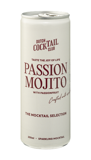 [DOC/660] DUTCH COCKTAIL CLUB MOCKTAIL PASSION MOJITO  BLIK12X250ML<**>