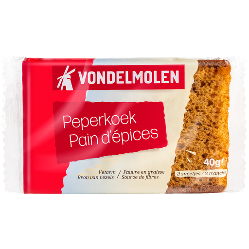 [16865] VONDELMOLEN PEPERKOEK 2 SNEETJES X 108ST