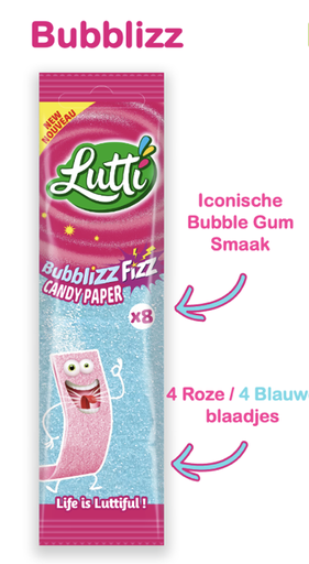 [22680] LUTTI CANDY PAPER BUBBLIZZ 24 ST