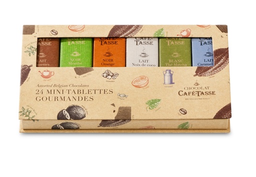 [8428] CAFE-TASSE DISPLAY 24 TABLETJES ASS 12X216GR