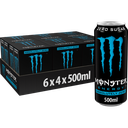 MONSTER ABSOLUTELY ZERO 24X50CL BLAUW