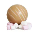 DELICE CHOCOLATE BOMB CARAMEL DECO WIT MINI MALLOWS 48 X 50 GR