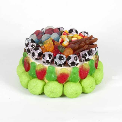 [TOT008] SNOEPTAART VOETBALMIX 15CM X 2 STUKS