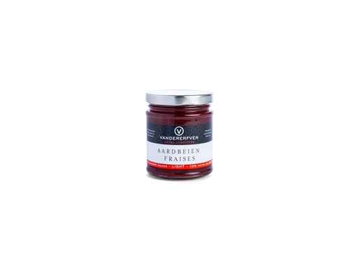 [VDE675] VANDERERFVEN AARDBEIEN 70% MINDER SUIKER -LIGHT 6X210GR