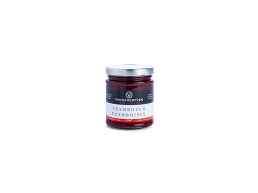 [VDE678] VANDERERFVEN FRAMBOZEN 70% MINDER SUIKER -LIGHT 6X210GR