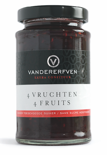 [VDE683] VANDERERFVEN 4-VRUCHTEN 70% MINDER SUIKER -LIGHT 6X210GR