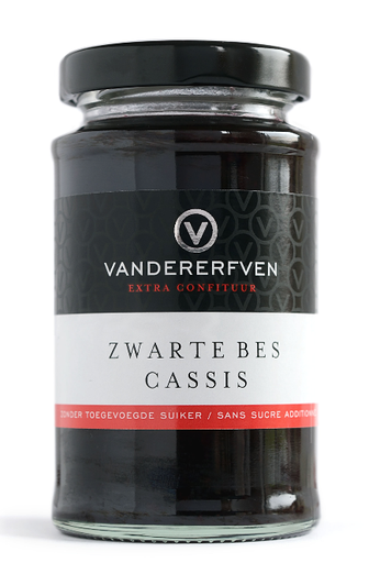 [21224] VANDERERFVEN SUIKERVRIJ ZWARTE BESSEN (CASSIS) 6X240GR