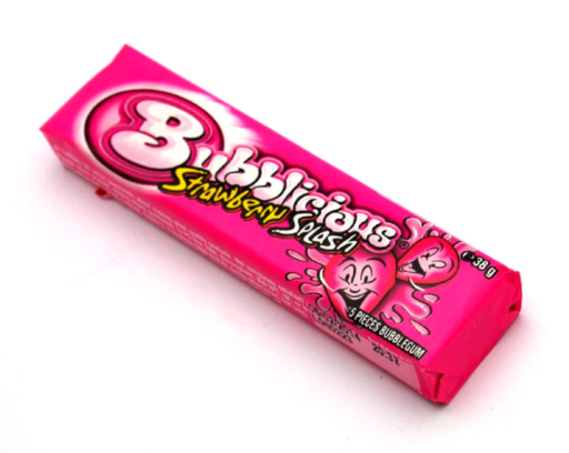 [10013739] BUBBLICIOUS AARDBEI ROZE  18 ST