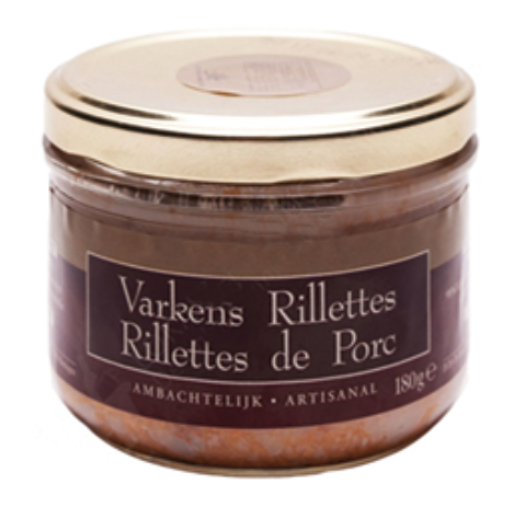 [VEU/9345] VARKENS RILLETTES 180 GR (12)