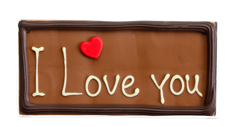 [MDV6136] M-DELICIOUS TABLET MELK 'I LOVE YOU' 110 GR X 8